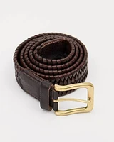 Leather Braided Belt