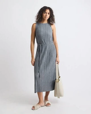 Sleeveless Pleated Maxi Dress