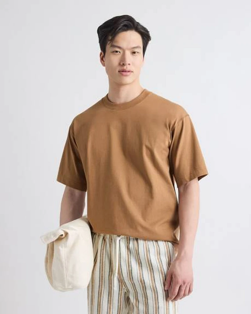 Heavy Oversized Short-Sleeve Crew-Neck Tee