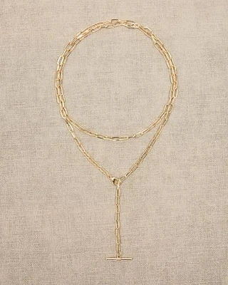 Necklace with T Pendant