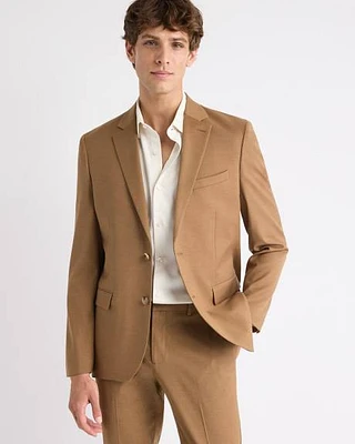 Slim-Fit Golden Brown Suit Blazer