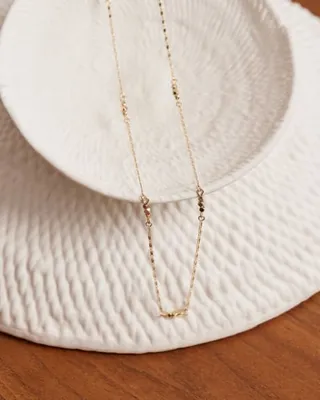 Long Delicate Chain Necklace