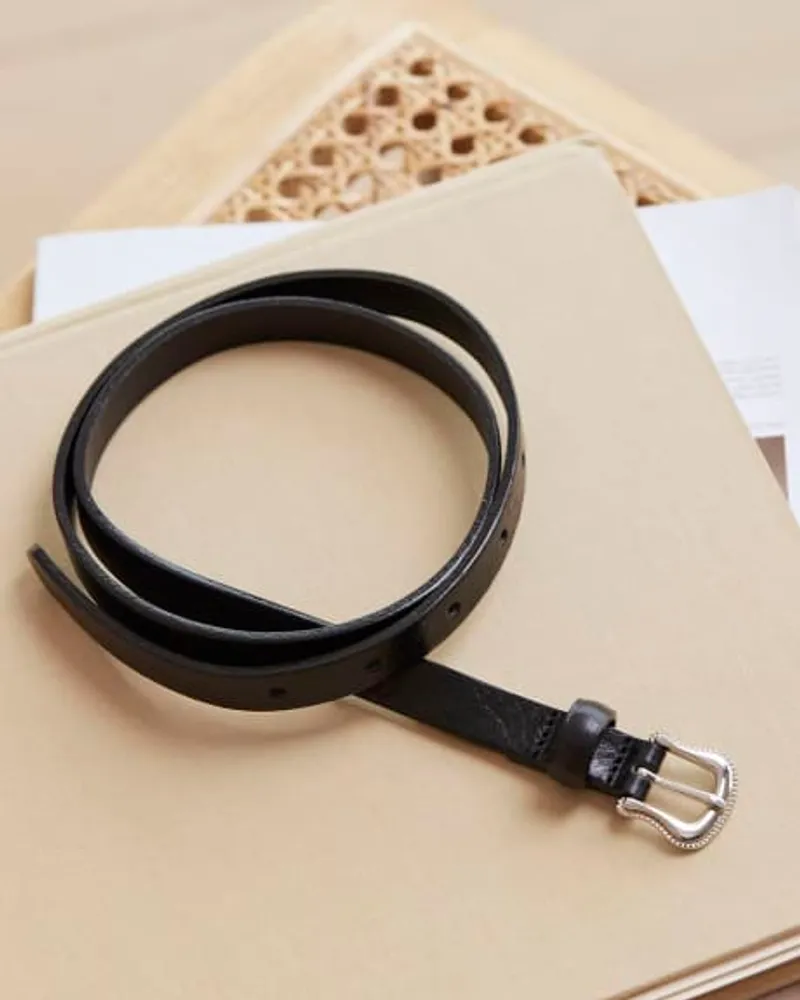 Reversible Black and Tan Leather Belt