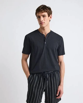 Short-Sleeve Henley T-Shirt