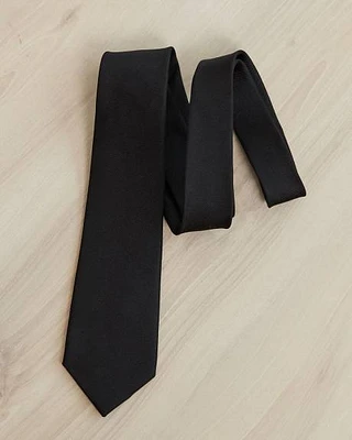 Regular Black Solid Tie