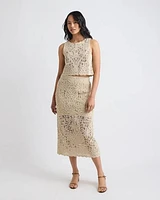 Crochet Straight Maxi Skirt