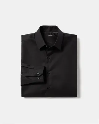 Solid Easy-care Twill Dress Shirt