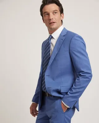Slim-Fit Bright Blue Suit Blazer