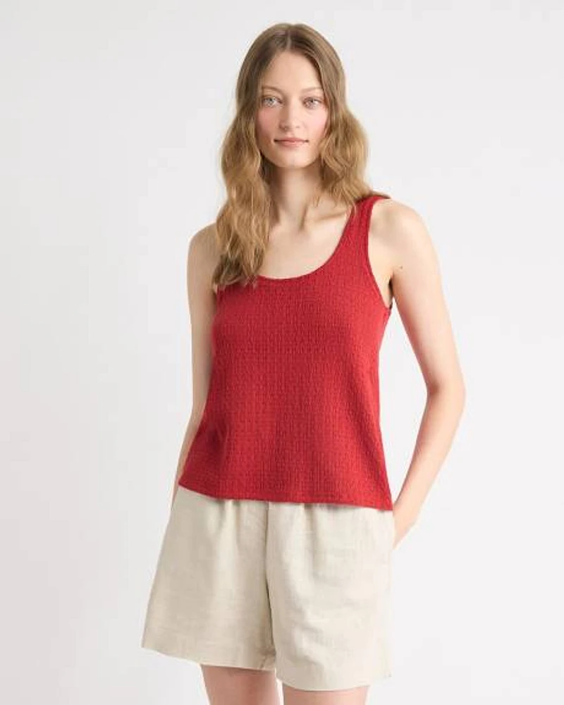 Loose Crochet Tank Top
