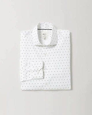 Slim-Fit Dress Shirt with Micro Geo Print