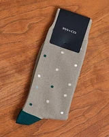 Beige Dotted Socks