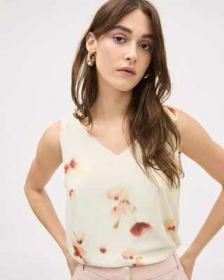 Sleeveless V-Neck Chiffon Blouse