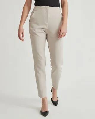 Heavy Twill High-Waist Tapered Ankle Pant - 28"
