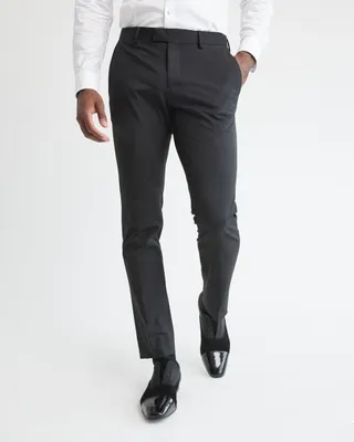RW&CO. - Black Slim Fit E-Tech Suit Pant