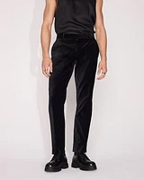 Slim-Fit Velvet Suit Pant