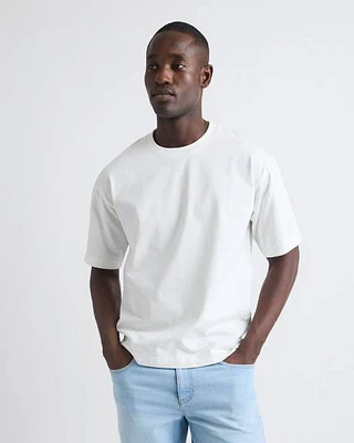 T-Shirt Ample à Manches Courtes et Col Rond
