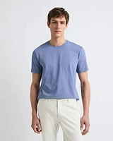 T-Shirt Uni à Col Rond en Coton Supima (R