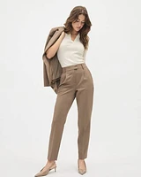 High-Rise Tapered-Leg Ankle Pant