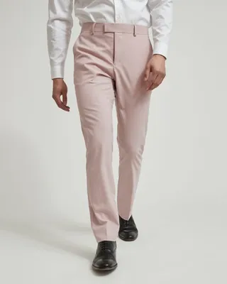 RW&CO. - Slim Fit Light Pink Suit Pant Violet Ice