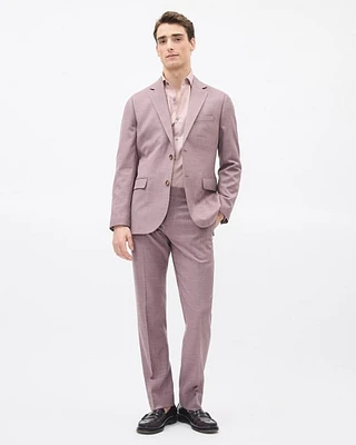 Tailored-Fit Plum Suit Pant