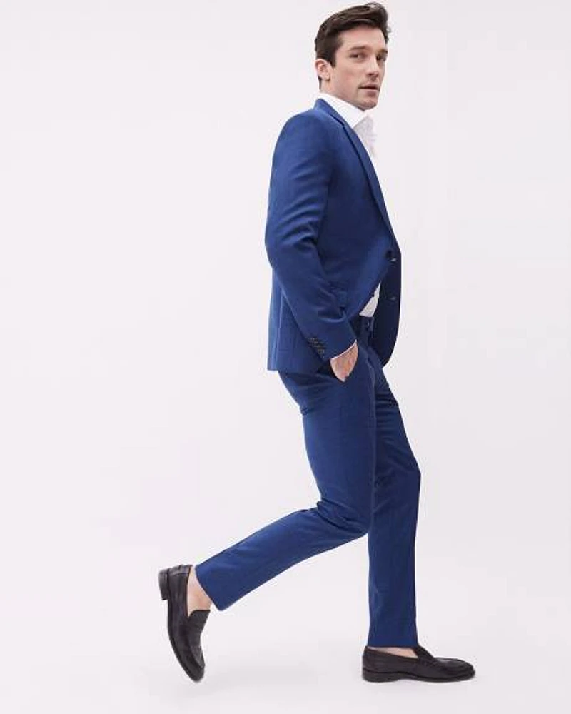 Medium Blue Wool Essential Dress Pant