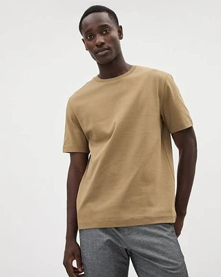 Solid Short-Sleeve Crew-Neck T-Shirt