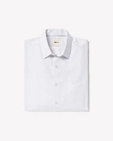 Slim-Fit Dress Shirt with Tonal Foliage Print