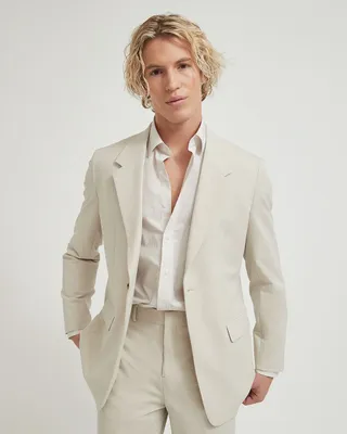 RW&Co Gender-Neutral One-Button Long Blazer men