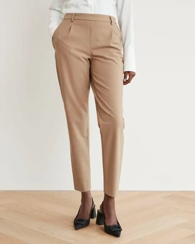 Twill Mid-Rise Tapered Cargo Pant