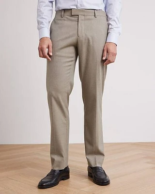 Tailored-Fit Brushed Suit Pant