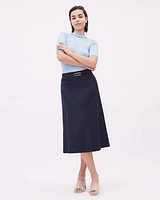 High-Rise Flare Skirt