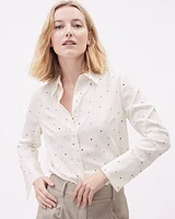 Long-Sleeve Buttoned-Down Blouse