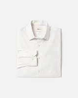 Chemise Habillée à Coupe Étroite Motif Feuillagé Ton sur