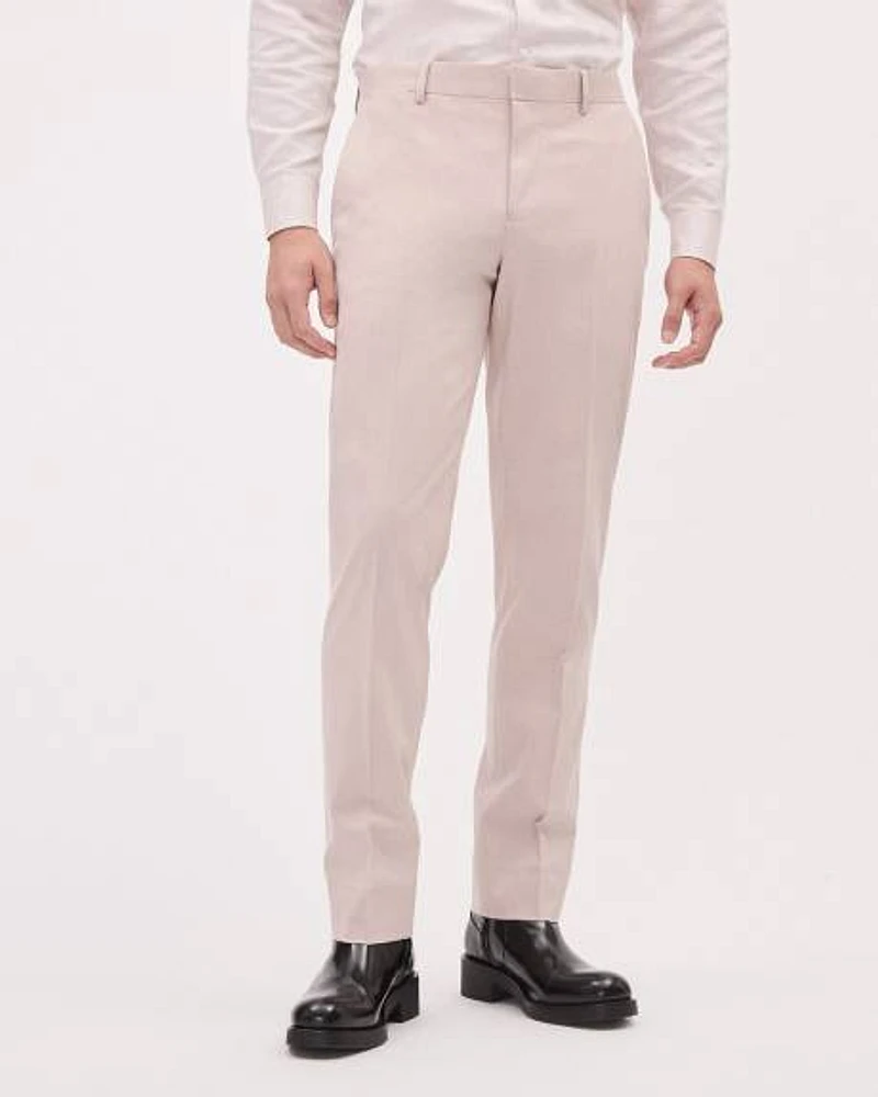 Slim-Fit Light Pink Suit Pant