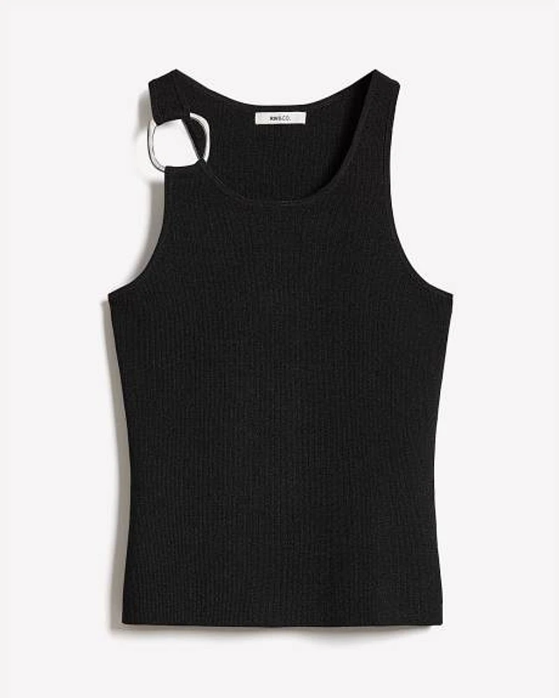 Camisole Ajustée à Col Rond et Dos Nageur avec Anneau l'Épaule
