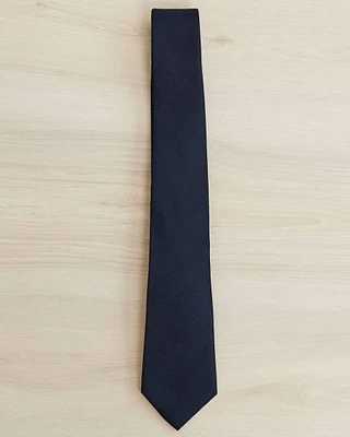 Regular Black Solid Tie