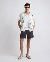 Cotton-Blend Short with Elastic Waistband