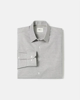 Tailored-Fit Dress Shirt with Dotted Pattern