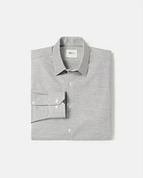 Tailored-Fit Dress Shirt with Dotted Pattern