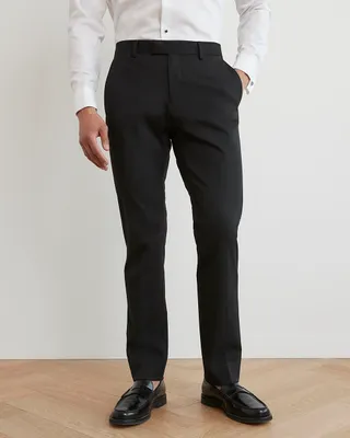 Black Slim Fit E-Tech Suit Pant