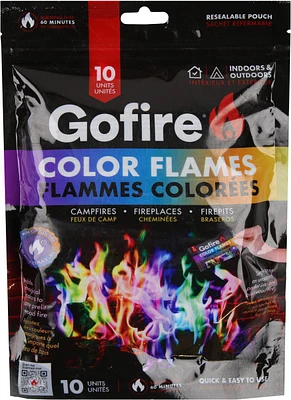 Color Flames Fire Starter - 10/PK
