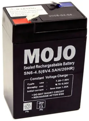 UB645 6V Rechargeable Battery