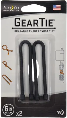 Gear Tie Reusable Rubber Twist Tie - 6 in