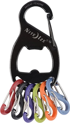 Key Rack+ S-Biner Ring Carabiners with Bottle Opener