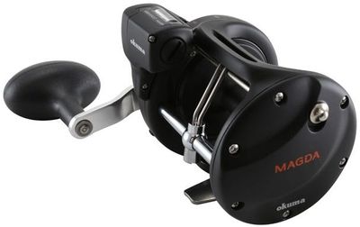 Moulinet de pêche à la traîne gaucher avec compteur de ligne Magda Pro DXT