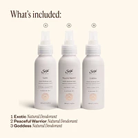 Natural Deodorant Trio