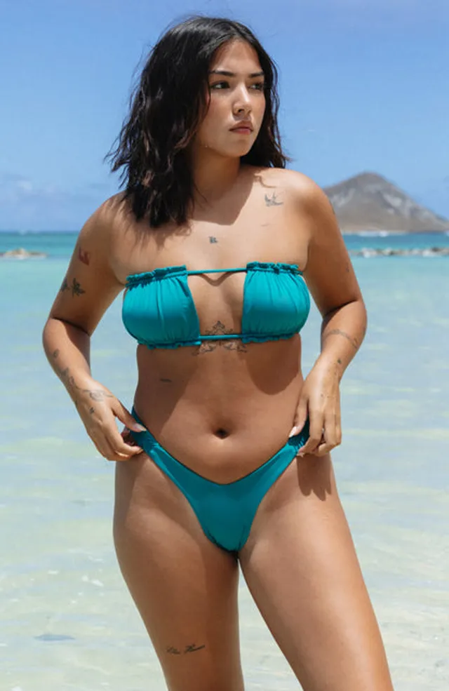 TAHITI MANA Foliage Hipster Bikini Bottom – San Lorenzo Bikinis