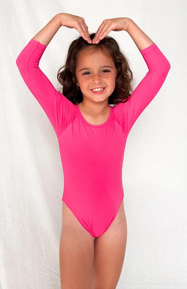 Keiki Paradiso Lush Pink Long Sleeve One Piece