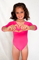 Keiki Paradiso Lush Pink Long Sleeve One Piece