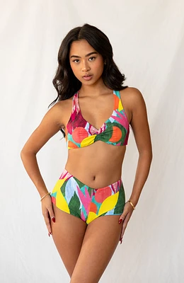 80’s Muse Kaleidoscope Twisted Sport Bikini Top